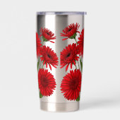 Rotes Gerbera-Daisy-Blumenstrauß Thermobecher (Links)