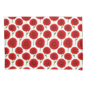 Rotes Gerbera-Daisy-Sträußchen Kissenbezug