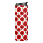 Rotes Gerbera-Daisy-Sträußchen Thermosbecher (Nach links gedreht)