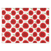 Rotes Gerbera-Daisy-Sträußchen Tischdecke (Vorderseite (Horizontal))