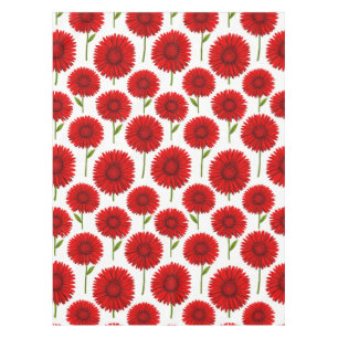 Rotes Gerbera-Daisy-Sträußchen Tischdecke