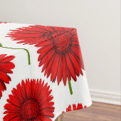 Rotes Gerbera-Daisy-Sträußchen Tischdecke (Beispiel)
