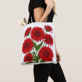 Rotes Gerbera-Gänseblümchen-Bouquet Tasche (Von Nahem)