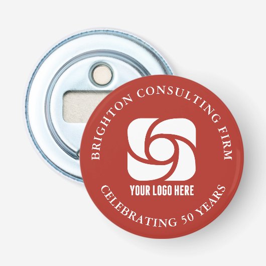 Rotes Geschäftslogo Benutzerdefinierte Geschäftsfe Flaschenöffner (Vorderseite)