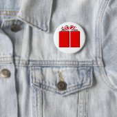 Rotes Geschenk mit Bogen Button (Beispiel)