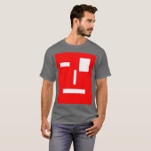 Rotes Gesicht, lustiges Hemd T-Shirt (Vorne ganz)