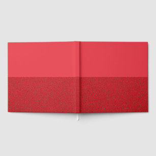 Rotes geteiltes Gästebuch mit benutzerdefinierter