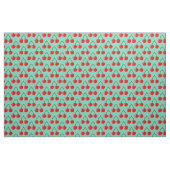 Rotes Gewebe des Kirschdruckmusters DIY Textil Stoff (Yard (91,4 cm))