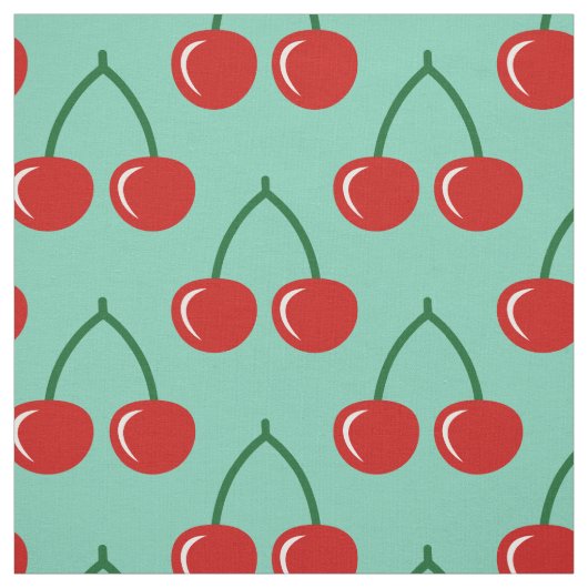 Rotes Gewebe des Kirschdruckmusters DIY Textil Stoff (Muster)