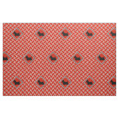 Rotes Gewebe, Diamant, Scottish Terrier, Design Stoff (Fat Quarter (45,7 x 55,9 cm))