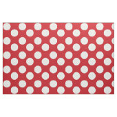 Rotes Gewebe mit großen weißen Tupfen Stoff (Fat Quarter (45,7 x 55,9 cm))