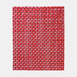Rotes Gewebe nahtlose Textur von Bambusweide Ratta Fleecedecke