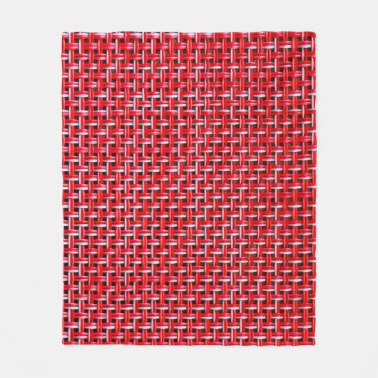 Rotes Gewebe nahtlose Textur von Bambusweide Ratta Fleecedecke (Vorderseite)