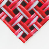 Rotes Gewebe nahtlose Textur von Bambusweide Ratta Fleecedecke (Ecke)