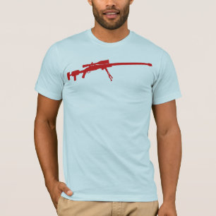 Rotes Gewehr T-Shirt