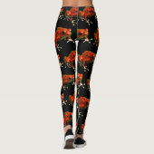 Rotes Gift-Dart-Frosch-Leggings Leggings (Rückseite)