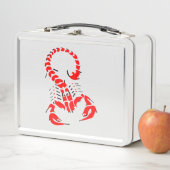 Rotes Giftkorpion sehr giftiges Insekt Metall Lunch Box (Beispiel)