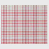 Rotes Gingham Geschenkpapier (Flach)