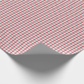 Rotes Gingham Geschenkpapier (Ecke)