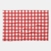 Rotes Gingham Geschirrtuch (Horizontal)