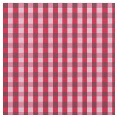 Rotes Gingham-Gewebe Stoff (Nahaufnahme)