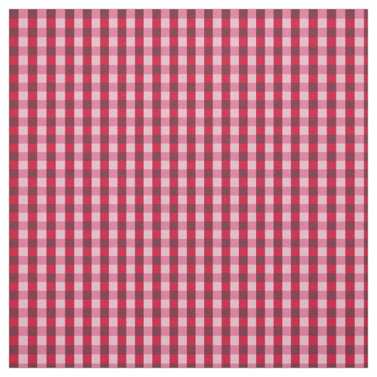 Rotes Gingham-Gewebe Stoff (Muster)