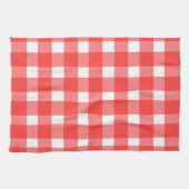 Rotes Gingham-Küchenhandtuch Geschirrtuch (Horizontal)