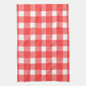Rotes Gingham-Küchenhandtuch Geschirrtuch (Vertikal)
