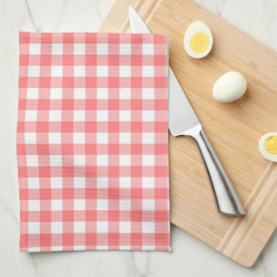Rotes Gingham Küchentuch
