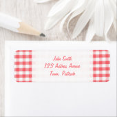 Rotes Gingham-Muster (Insitu)