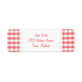 Rotes Gingham-Muster (Vorne)