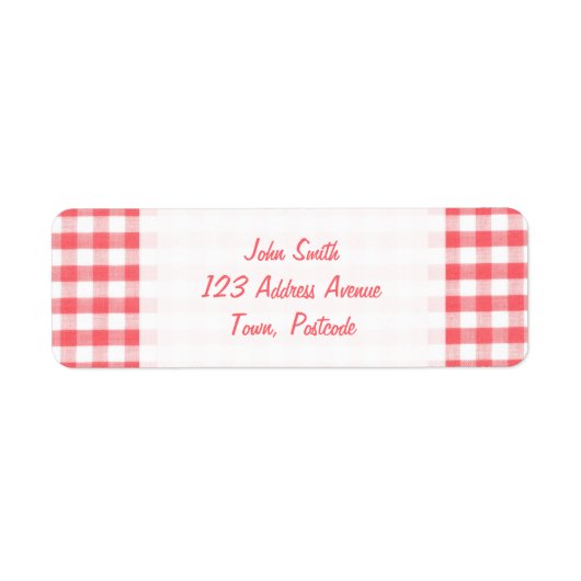 Rotes Gingham-Muster (Vorne)