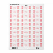 Rotes Gingham-Muster (Vorne)