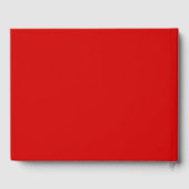 Rotes Gingham-Schleifen-Abschlussfeier Gästebuch (Rückseite)