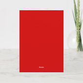 Rotes Gingham-Schleifen-Foto-Abschlussfeier Karte (Rückseite)
