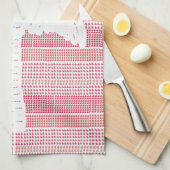 Rotes Gitter mit Palm Tree Tee Handtuch (Viertel Falte)