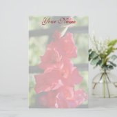 Rotes Gladiola stationär Briefpapier (Stehend Vorderseite)