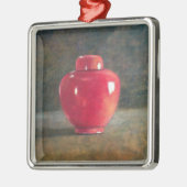 Rotes Glas 1996 Ornament Aus Metall (Links)