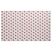 Rotes glattes Dackel-Herz-Gewebe Stoff (Yard (91,4 cm))