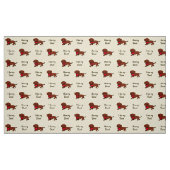 Rotes glattes Dackel-Herz Stoff (Fat Quarter (45,7 x 55,9 cm))