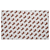 Rotes glattes Dackel-Liebe-Gewebe Stoff (Fat Quarter (45,7 x 55,9 cm))