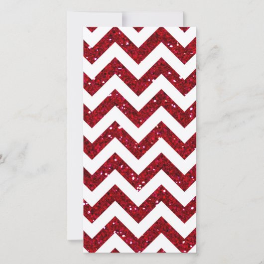 Rotes Glitter-Chevron-Muster (Vorderseite)