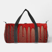 Rotes Glitter-Tropfend Duffle Bag (Vorderseite)
