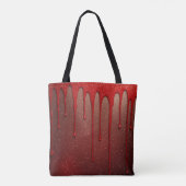 Rotes Glitter-Tropfend Tasche (Rückseite)