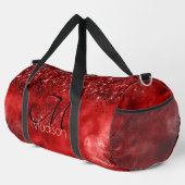 Rotes Glitzer-Monogramm Duffle Bag (Rechte Ecke)