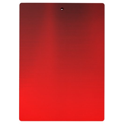 Rotes Glitzer-Monogramm Klemmbrett (Rückseite)