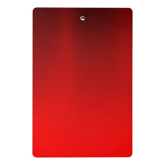 Rotes Glitzer-Monogramm Mini Klemmbrett (Rückseite)