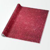 Rotes Glitzer-Verpackungs-Papier Geschenkpapier (Ungerollt)