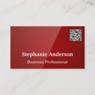 Rotes Glossar   QR Code Business Card Visitenkarte