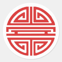 Rotes Glück Sticker